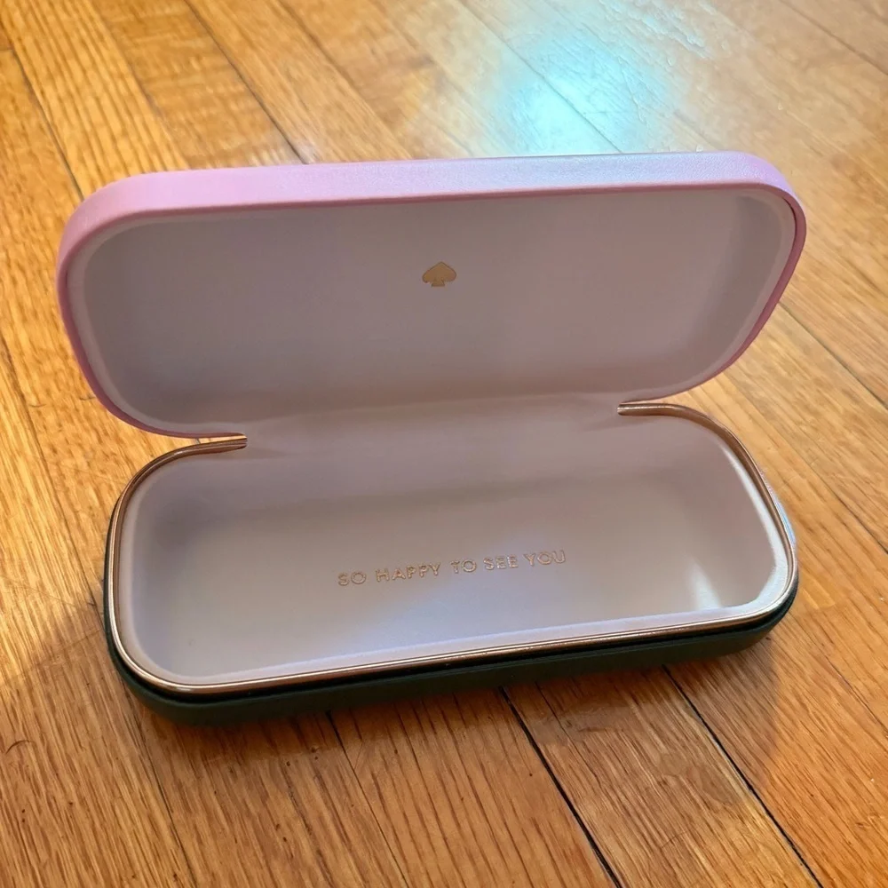 Kate Spade Pink/Green Hard Eyewear Case
